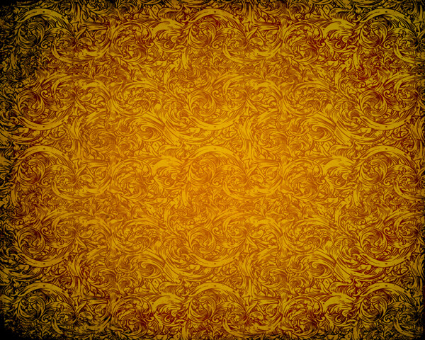 金色欧式花纹背景墙下载