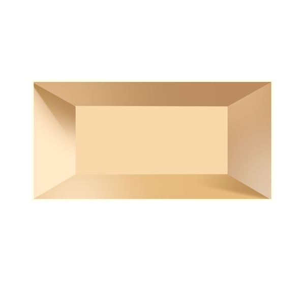 金色创意闪耀盒子元素