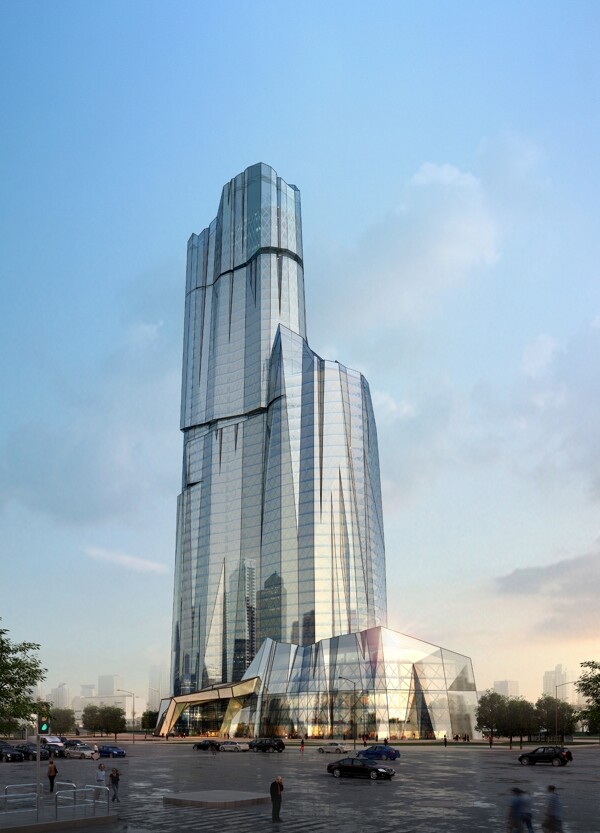 城市高楼大厦效果创意PSD分层素材