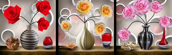 现代花瓶装饰