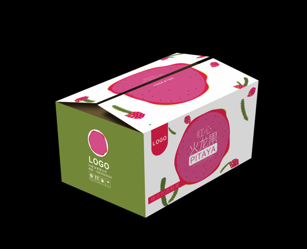 红心火龙果水果包装盒包装纸箱
