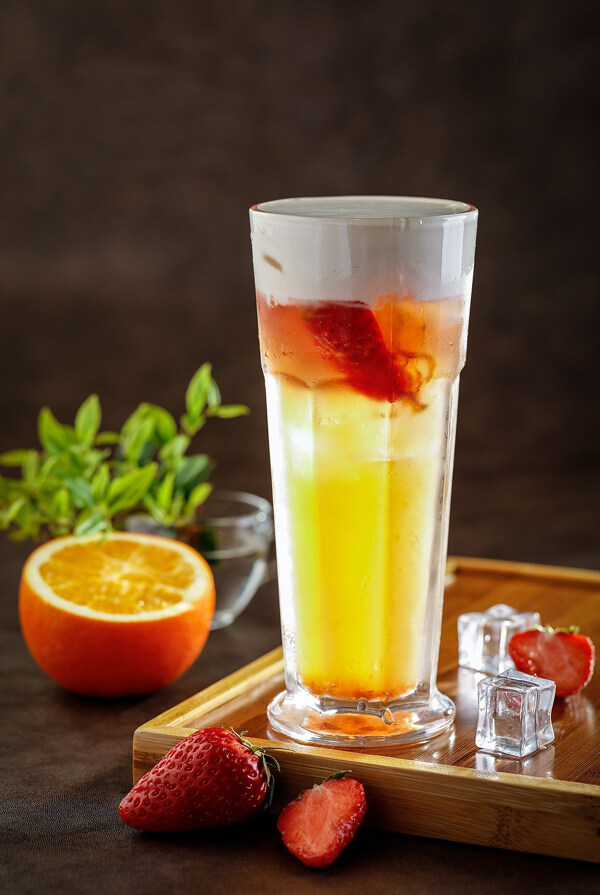 草莓橙子汁