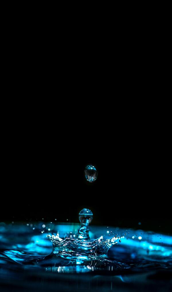 蓝色水滴图片