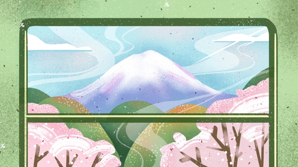 治愈旅行原創(chuàng)插畫(huà)