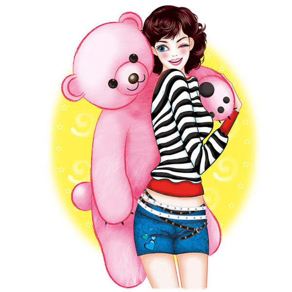 位圖插畫時(shí)尚插畫人物插畫人物免費(fèi)素材