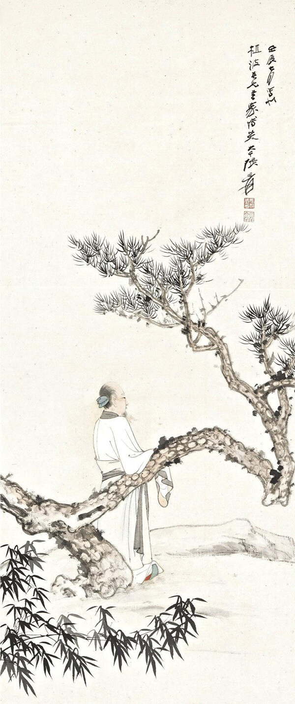撫松圖圖片