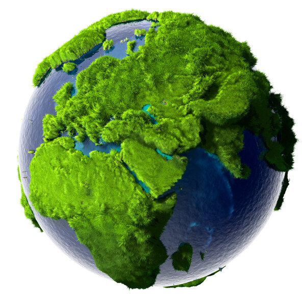 绿色环保地球主题图片