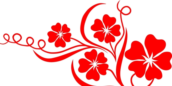 矢量桃花圖片