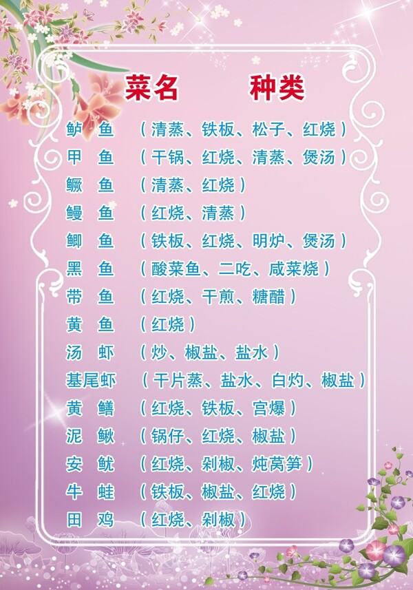 菜單圖片