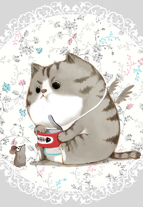 位圖插畫卡通插畫動物貓免費素材