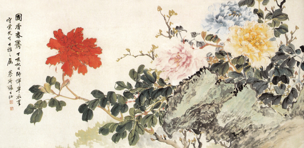 牡丹裝飾畫(huà)圖片