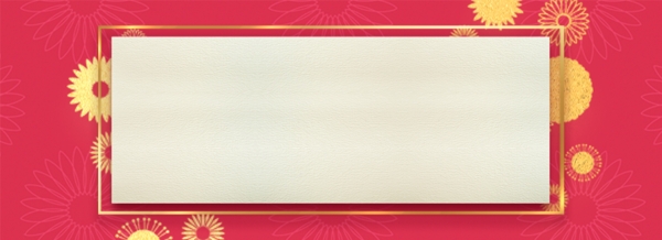 紅色喜慶新年banner背景模板