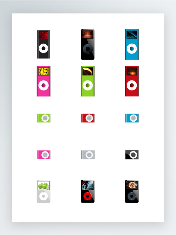 iPod家族图标集