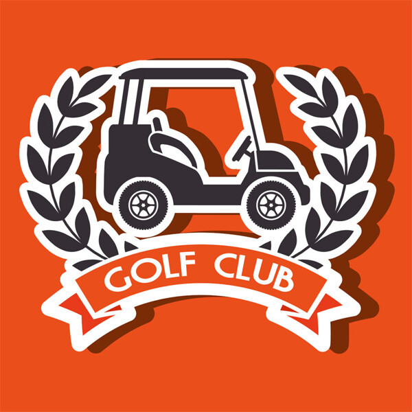 高尔夫车标志图片