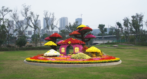 綠化設(shè)計環(huán)境設(shè)計花壇綠雕圖片