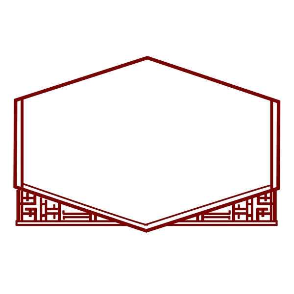 傳統(tǒng)邊框屏風插畫