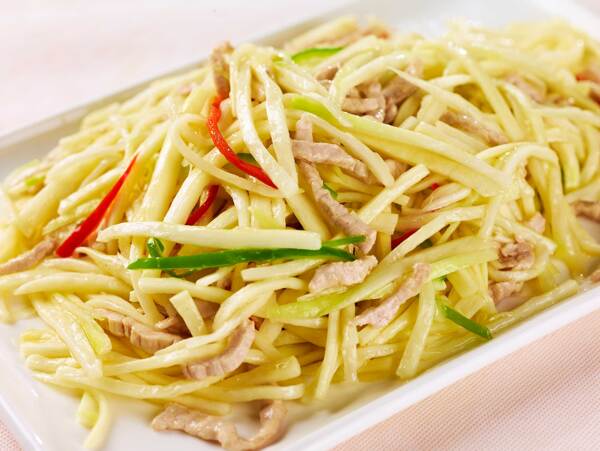 榨菜炒肉絲圖片