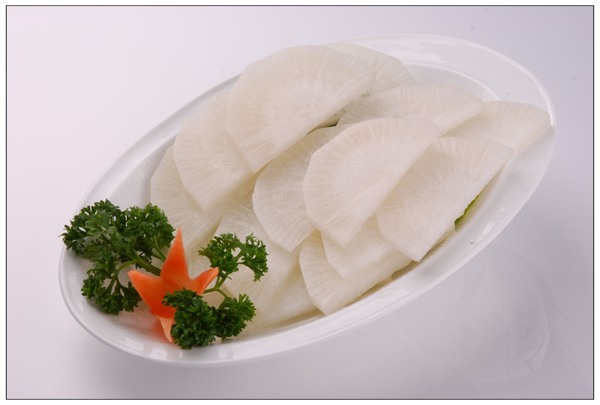 鮮蘿卜片圖片