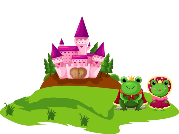 青蛙王子与青蛙公主图片