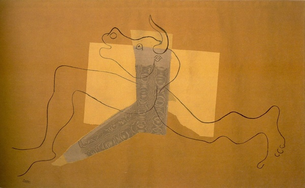 1935LeMinotaure西班牙画家巴勃罗毕加索抽象油画人物人体油画装饰画