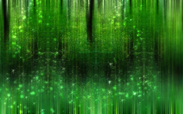 迷幻綠色森林高清玄關(guān)電視背景墻