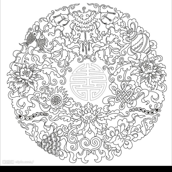 八寶慶壽圖片