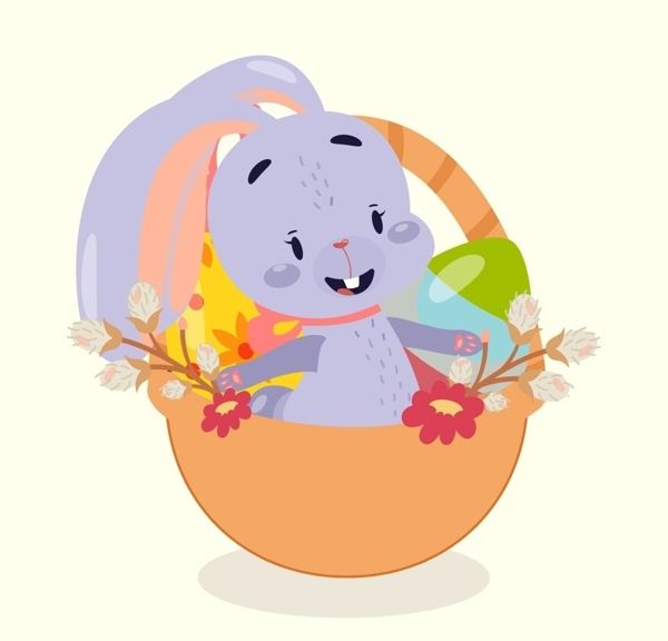 复活节彩蛋兔子