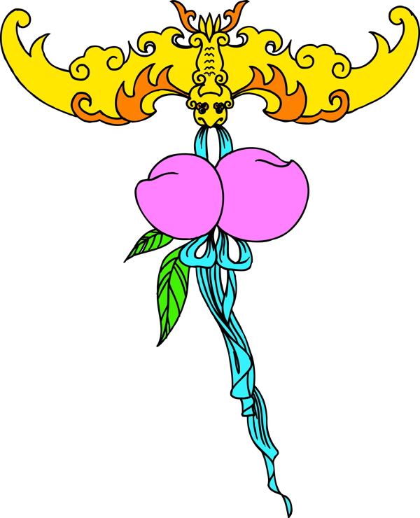 鳥(niǎo)獸吉祥插圖裝飾