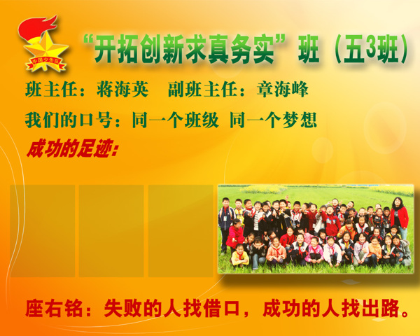小學(xué)班級(jí)形象展示
