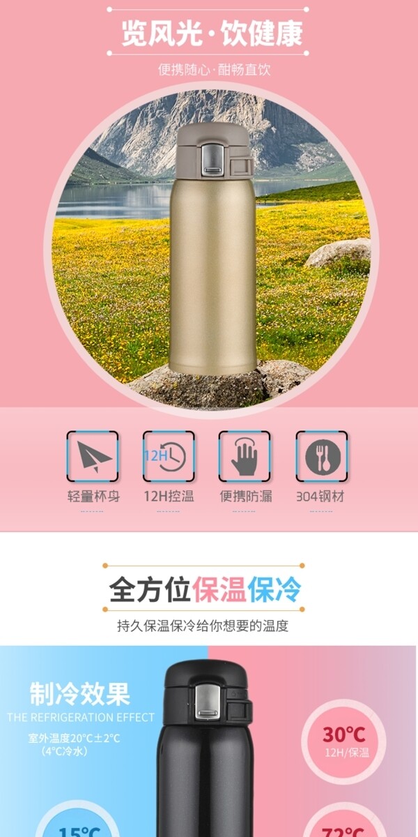天貓保溫杯詳情頁(yè)模板