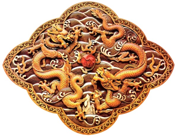 龍浮雕圖片