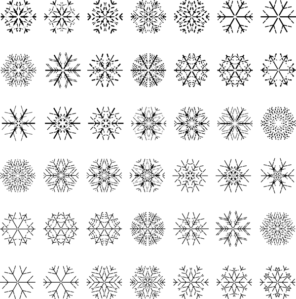 精美雪花背景矢量02