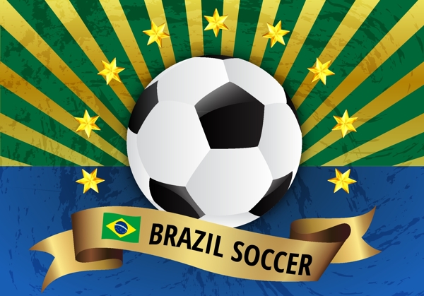 巴西体育节线条放射背景