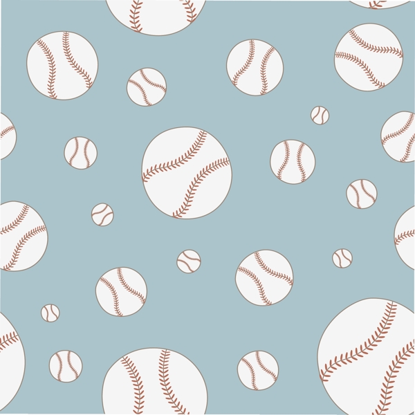 棒球图案背景