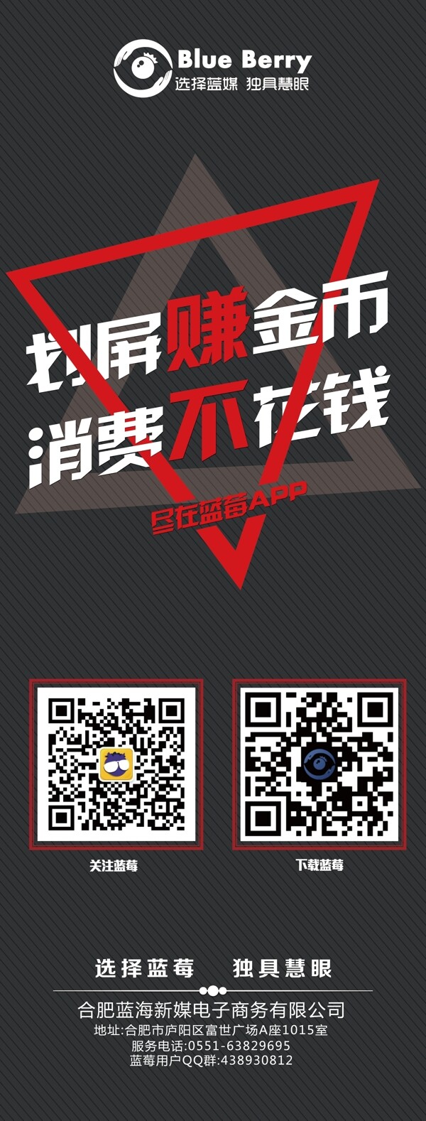 藍(lán)莓APP地推易拉寶