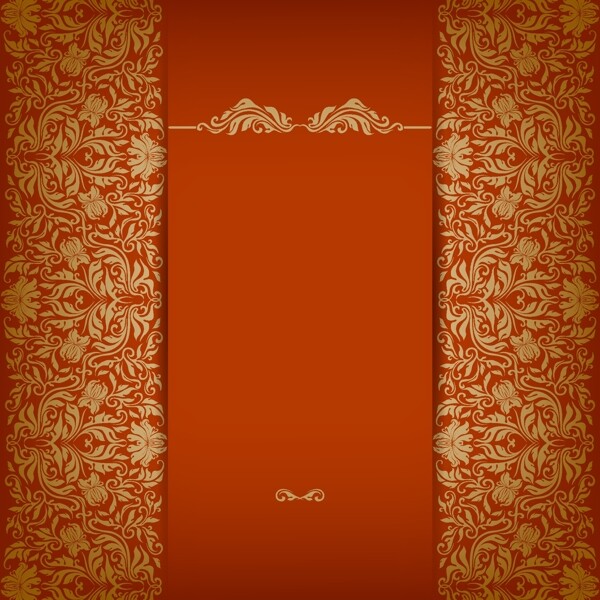 老式的豪華背景花藝術(shù)03