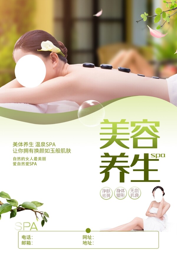 美容養(yǎng)生SPA綠色小清新