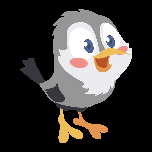 卡通鳥