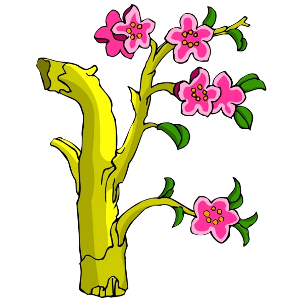 花卉古典插畫
