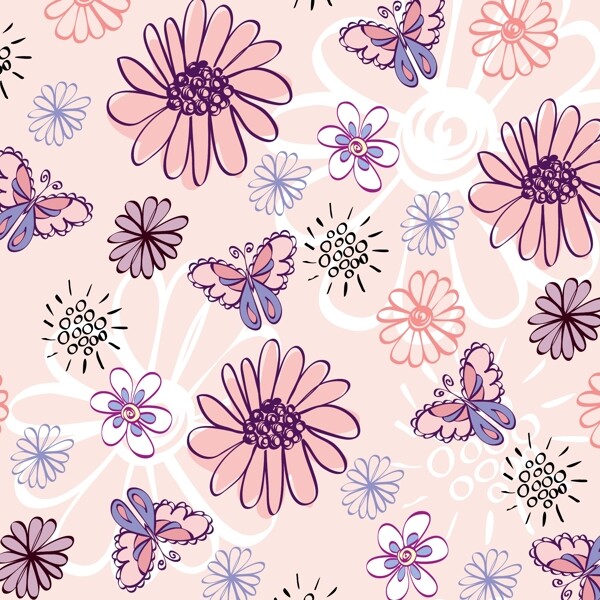 矢量卡通花