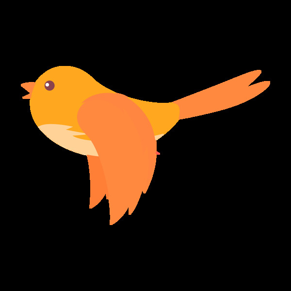 卡通鳥