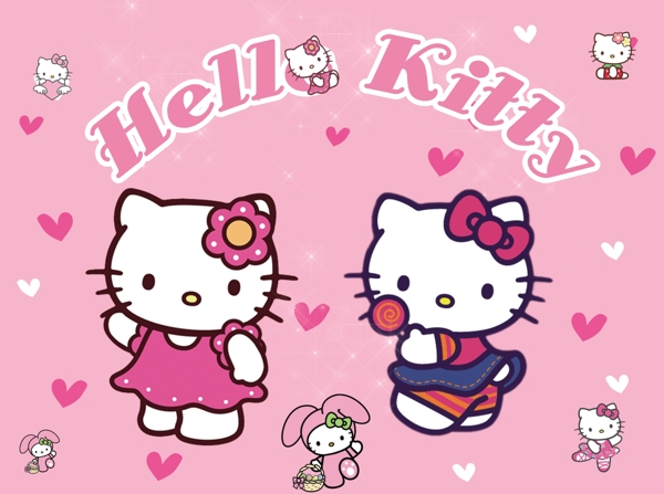 HELLOKITTY卡通背景