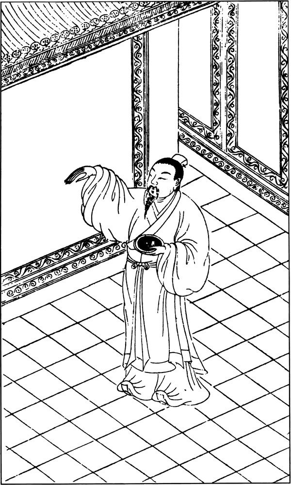 古版畫(huà)教化類(lèi)人物畫(huà)矢量EPS格式0473