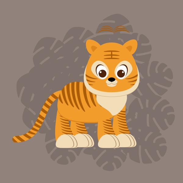 虎插畫素材