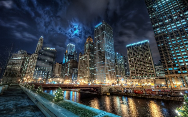 美国芝加哥城市风景