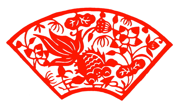 花鳥窗花剪紙民間美術(shù)0088