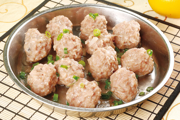 手打蒸肉丸蒸雙丸圖片