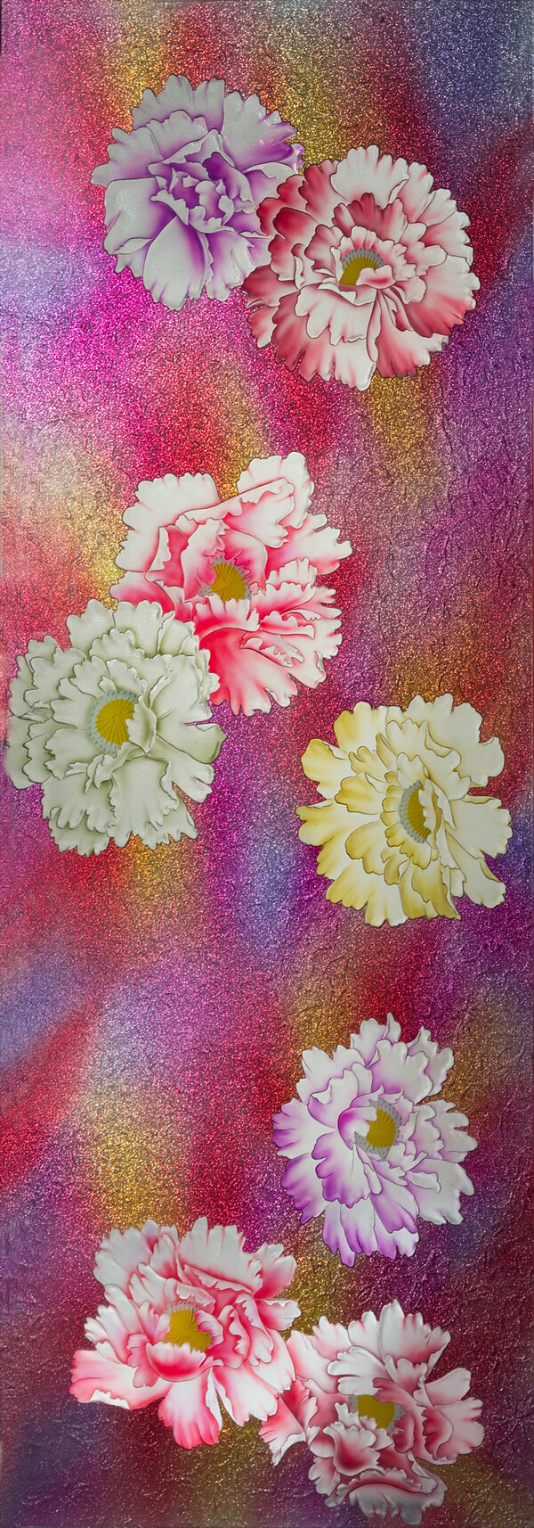 牡丹裝飾背景墻
