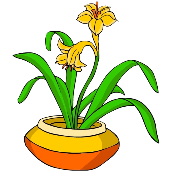 花卉古典插畫