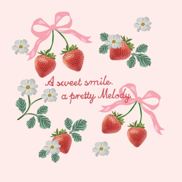 小清新草莓海报